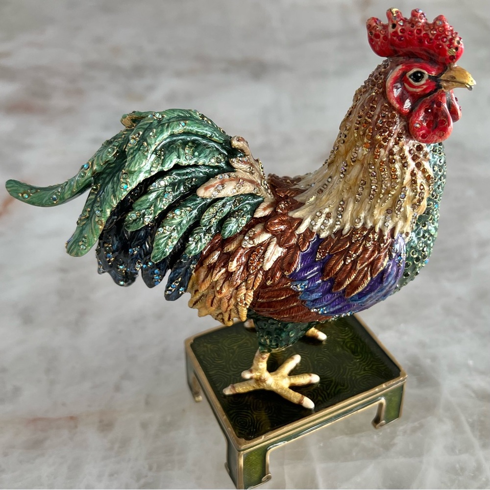 JAY STRONGWATER Collectors Jarvis Provence 6.5” Rooster with Bonus Display Stand - Picture 15 of 15